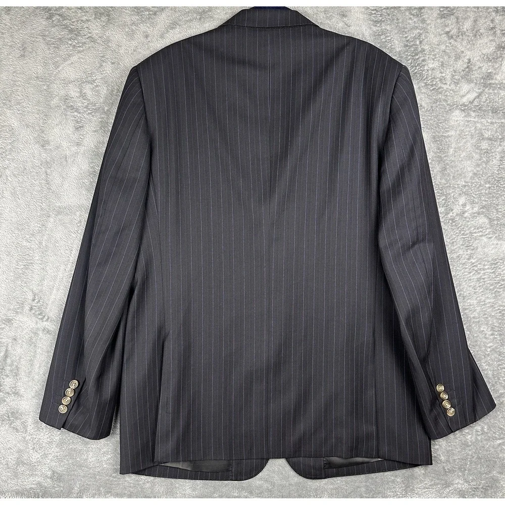 Giorgio Armani Blazer Mens 42R US Wool Blend‎ Sport Coat Pinstripe Jacket Luxury
